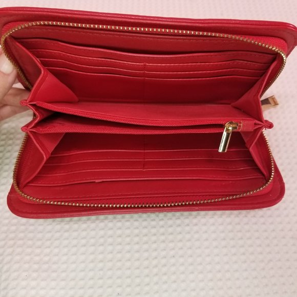 Aldo Women's Red Crossbody Wallet - Picture 6 of 6